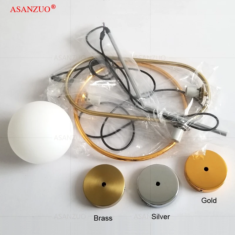 Nordic LED Glass ball pendant lights Black Silver Gold Brass metal bedside lamp simple bar dining room hanging lamp fixture
Nordic LED Glass ball pendant lights Black Silver Gold Brass metal bedside lamp simple bar dining room hanging lamp fixture