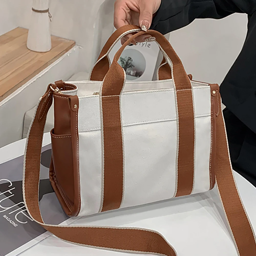 Girls Fashion Casual Crossbody Handbag for Women 2021 Simple Package Canvas Bags Female Big Shoulder Shopping Totes Daily Purses
Girls Fashion Casual Crossbody Handbag for Women 2021 Simple Package Canvas Bags Female Big Shoulder Shopping Totes Daily Purses