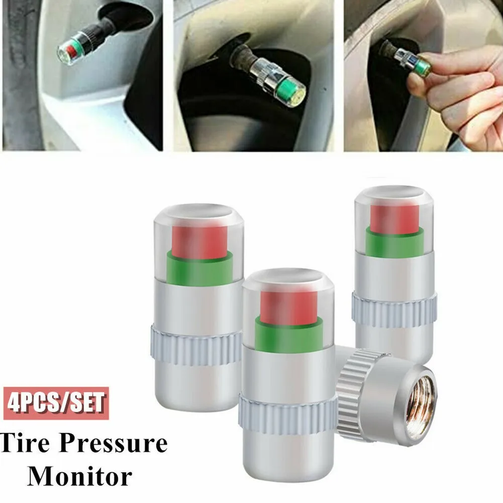 4PCS Tire Pressure Monitor Valve Stem Car Auto Tire Pressure Test Monitor Valve Stem Cap Sensor Indicator Alert 2.4PSI
4PCS Tire Pressure Monitor Valve Stem Car Auto Tire Pressure Test Monitor Valve Stem Cap Sensor Indicator Alert 2.4PSI