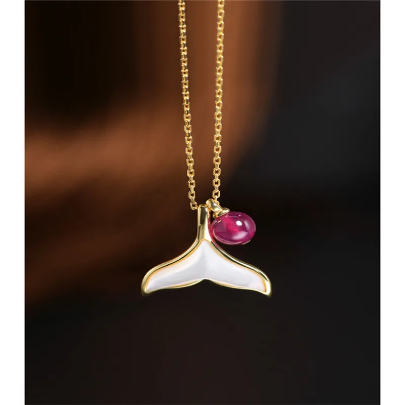 DAIMI Plain Ruby Pendant Female Heaven Genuine S925 Silver Color Treasure Necklace Gift Customization
DAIMI Plain Ruby Pendant Female Heaven Genuine S925 Silver Color Treasure Necklace Gift Customization