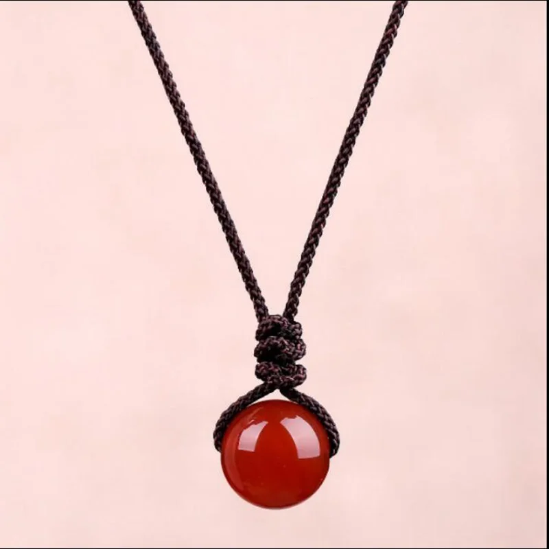 Ожерелье из бусин, натуральный рубин, халцедон, ожерелье до ключицы 
Ожерелье из бусин, натуральный рубин, халцедон, ожерелье до ключицы