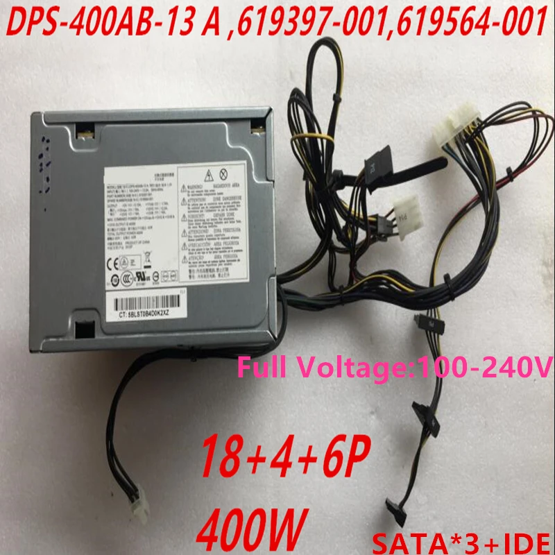 Новый оригинальный блок питания для рабочей станции HP Z210 Z220 400 Вт DPS 400AB 13 A 619397 001
