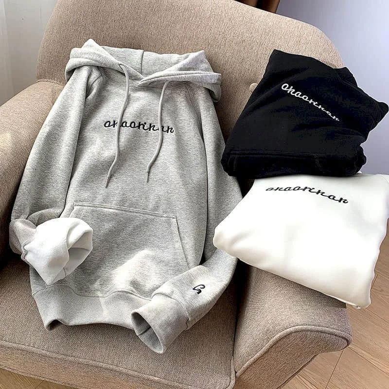 NiceMix Autumn Winter Casual Hoodies Women Preppy Style Zip Up Letter Sweatshirt Hooded Velvet Pullover Female Clothes
NiceMix Autumn Winter Casual Hoodies Women Preppy Style Zip Up Letter Sweatshirt Hooded Velvet Pullover Female Clothes