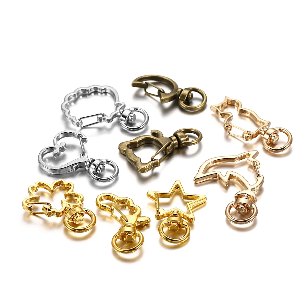10pcs/lot Snap Hook Trigger Clips Buckles For Keychain Lobster Lobster Clasp Hooks for Necklace Key Ring Clasp DIY Making 
10pcs/lot Snap Hook Trigger Clips Buckles For Keychain Lobster Lobster Clasp Hooks for Necklace Key Ring Clasp DIY Making