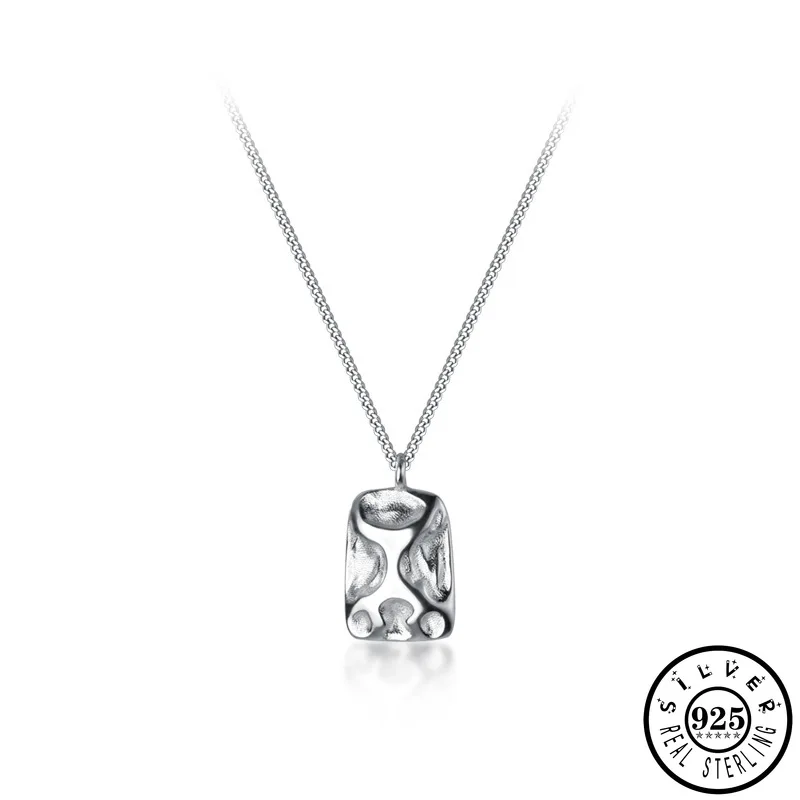 925 Sterling Silver Irregular Square Pendant Necklace Statement Gold Color Plated Chain Geometric Shape Necklaces for Women
925 Sterling Silver Irregular Square Pendant Necklace Statement Gold Color Plated Chain Geometric Shape Necklaces for Women