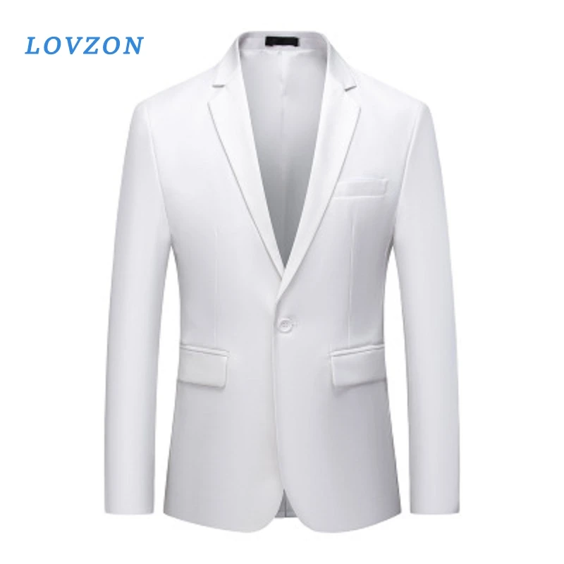 LOVZON High Quality Gentleman Men Slim Casual White Suit Large Size Brands Men's business Casual Flow of Pure Color Blazers
LOVZON High Quality Gentleman Men Slim Casual White Suit Large Size Brands Men's business Casual Flow of Pure Color Blazers