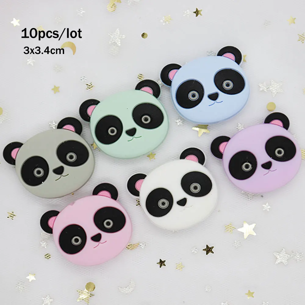 10Pcs Panda Baby Teether Silicone Beads Toddler Necklace Toy Teething Bead BPA Free Perle Silicone Dentition Animal Baby Product
10Pcs Panda Baby Teether Silicone Beads Toddler Necklace Toy Teething Bead BPA Free Perle Silicone Dentition Animal Baby Product