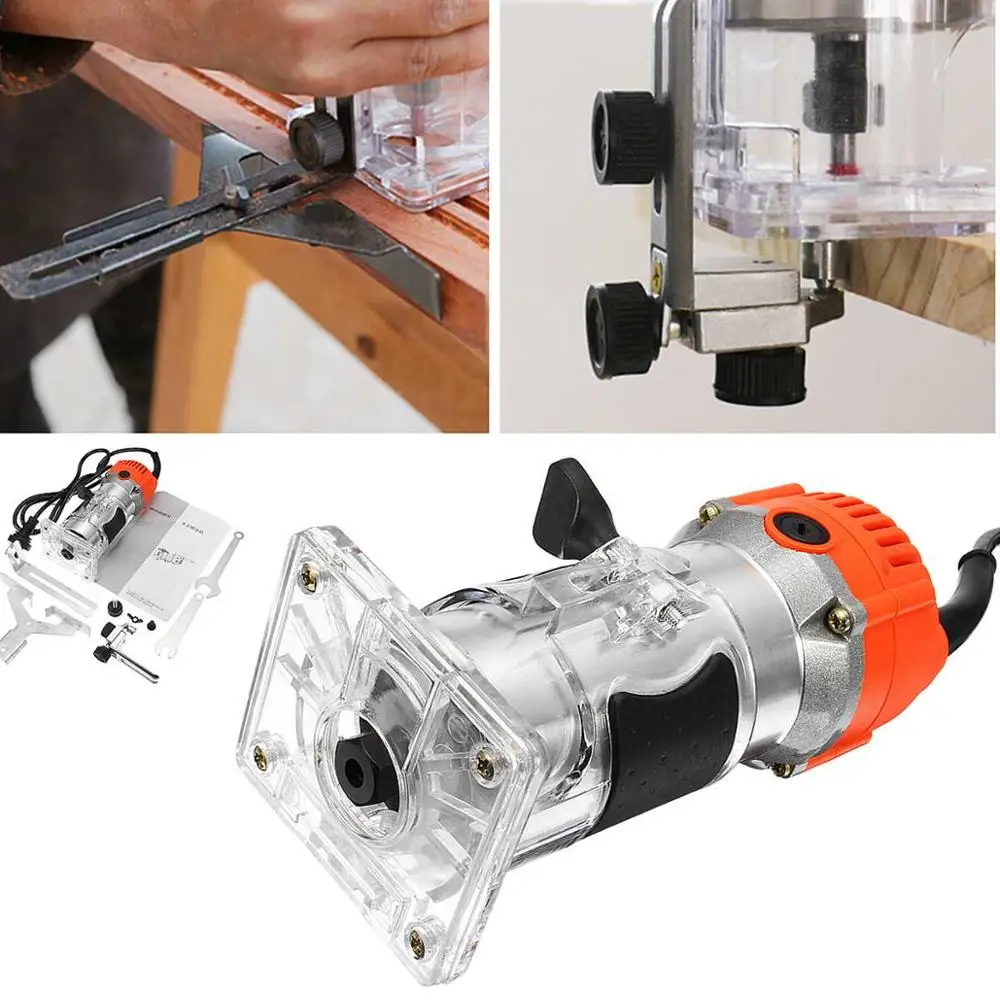 110V/220V Electric Trimmer Wood Laminate Palm Router Electric Hand Trimmer Edge Joiners Woodworking Tool 30000R / MIN
110V/220V Electric Trimmer Wood Laminate Palm Router Electric Hand Trimmer Edge Joiners Woodworking Tool 30000R / MIN