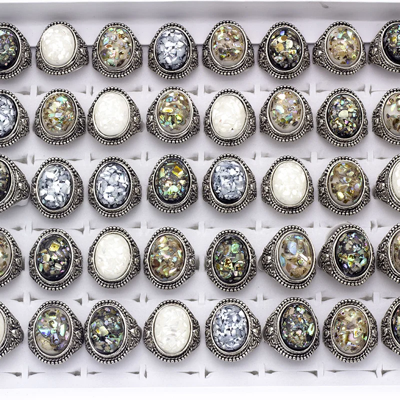 20pcs/Lot Men's Shell Rings Vintage Palace Stone Rings Factory Direct Wholesale Jewelry
20pcs/Lot Men's Shell Rings Vintage Palace Stone Rings Factory Direct Wholesale Jewelry