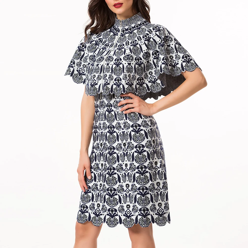 2019 Autumn Winter Women Print Shawl Dress Lady Cloak sleeve Fashion High Quality Chinese style Dress 2 Color HX1026
2019 Autumn Winter Women Print Shawl Dress Lady Cloak sleeve Fashion High Quality Chinese style Dress 2 Color HX1026