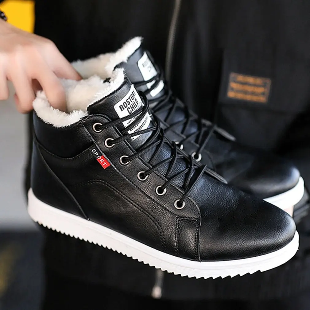 Men's Casual High-top Cotton Shoes Male Students Korean Style Trendy Shoes Waterproof Non-slip Warm Snow Boots
Men's Casual High-top Cotton Shoes Male Students Korean Style Trendy Shoes Waterproof Non-slip Warm Snow Boots