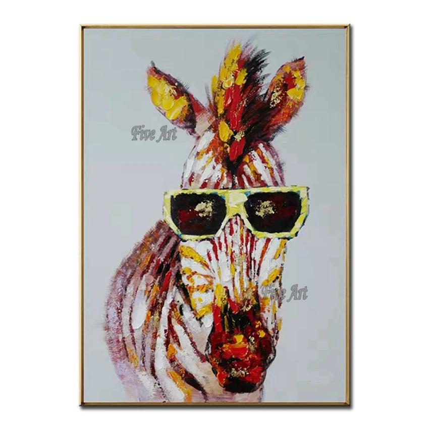 Cartoon Cute Animal Picture Art Handmade Abstract Children Room Decor Zebra Oil Painting Wall Hanging Canvas Picture Artwork
Cartoon Cute Animal Picture Art Handmade Abstract Children Room Decor Zebra Oil Painting Wall Hanging Canvas Picture Artwork