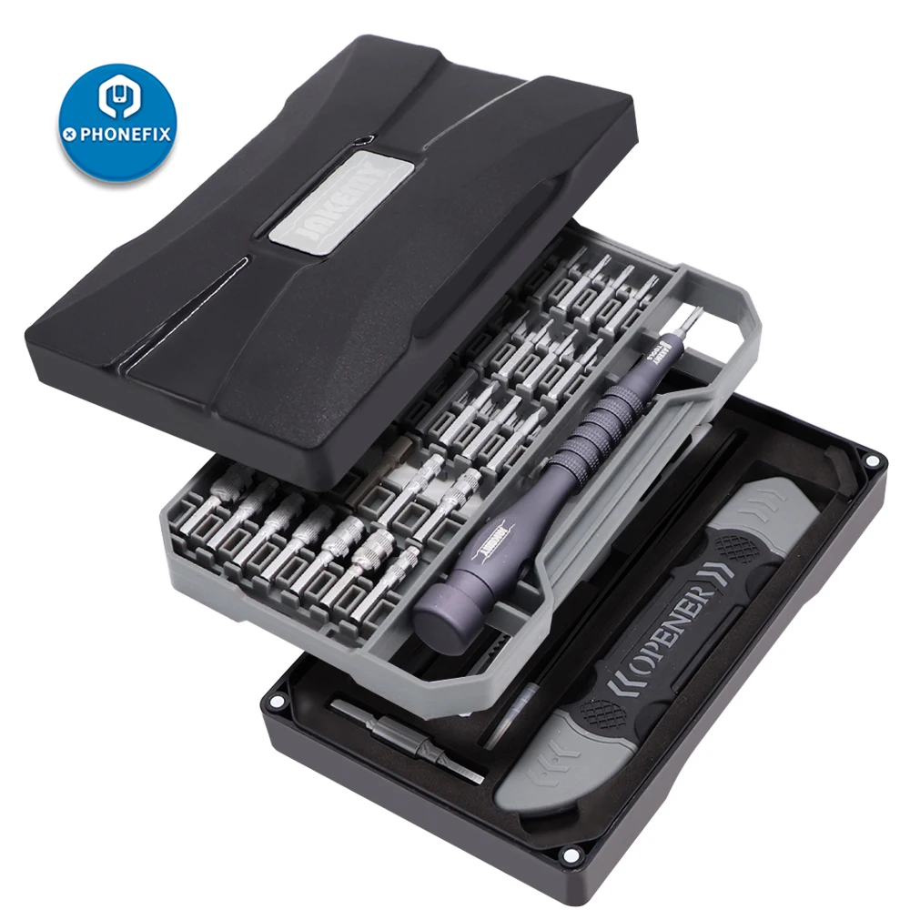 JM-8173 Precision Screwdriver Set Multi-layer Classic Magnetic Screw Driver Bit for iPhone Repair Laptop Tablet PC Opening
JM-8173 Precision Screwdriver Set Multi-layer Classic Magnetic Screw Driver Bit for iPhone Repair Laptop Tablet PC Opening