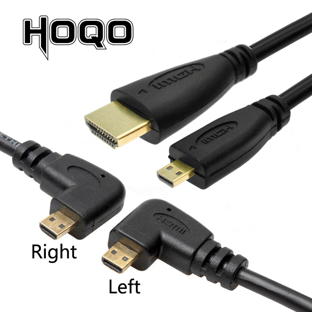 Кабо-Кабель HDMI Micro 0 5 м 1 левый и правый угол микро grados 90 градусов кабель