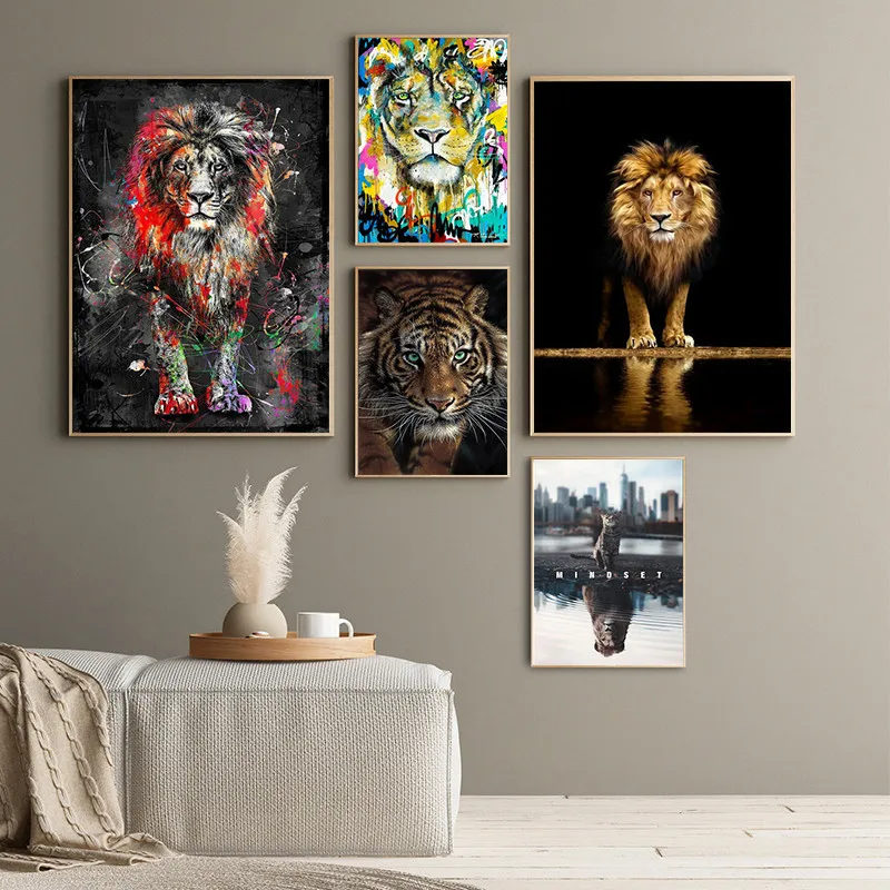 Black And White Animals Canvas Art Posters and Prints Lion Head Paintings on the Wall Nordic Art Animal Pictures Home Decoration
Black And White Animals Canvas Art Posters and Prints Lion Head Paintings on the Wall Nordic Art Animal Pictures Home Decoration