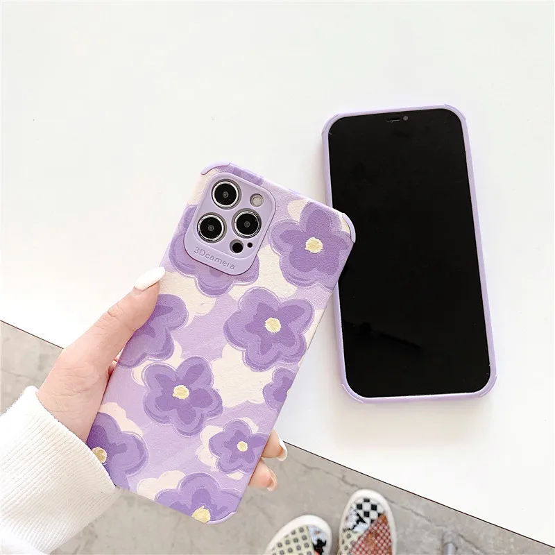 Korean Purple Flower Phone Case For iPhone 12 11 Pro Max XR XS Max 7 8 Plus SE2020 Soft TPU Shock Proof Phone Back Cover
Korean Purple Flower Phone Case For iPhone 12 11 Pro Max XR XS Max 7 8 Plus SE2020 Soft TPU Shock Proof Phone Back Cover