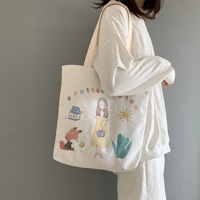 HAWSON Women Canvas Tote Bag Fashion Korean Cloth Reusable Shopping Bag Casual Lady Shoulder Large Capacity shopper Bag Female
HAWSON Women Canvas Tote Bag Fashion Korean Cloth Reusable Shopping Bag Casual Lady Shoulder Large Capacity shopper Bag Female