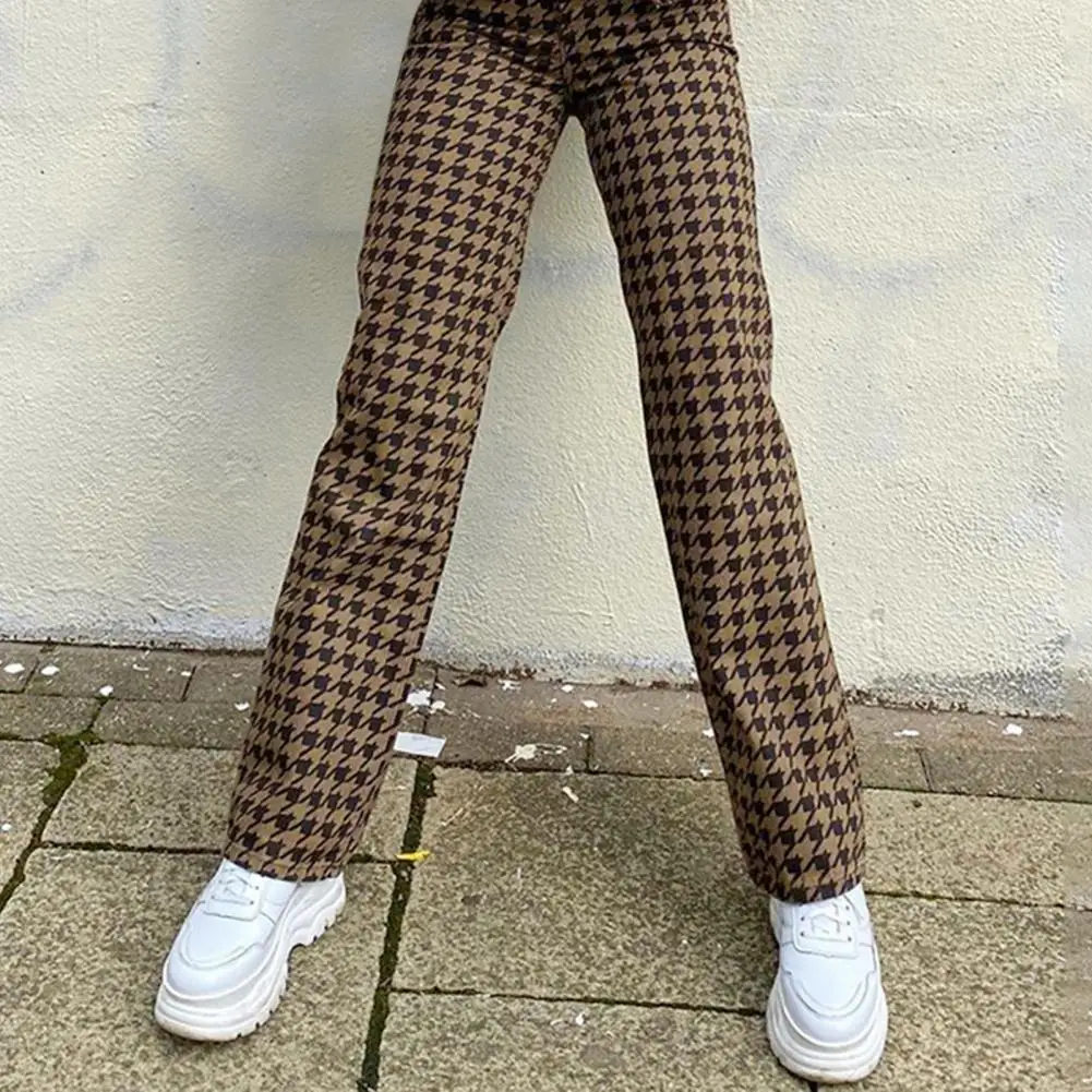 Retro Plaid Pants Woman High Waist Straight Pants Trousers for Women Casual Long Pants Straight Trousers Femme Pants Streetwear
Retro Plaid Pants Woman High Waist Straight Pants Trousers for Women Casual Long Pants Straight Trousers Femme Pants Streetwear
