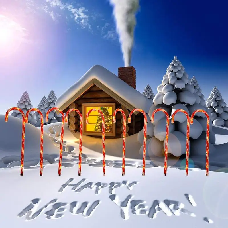 Cane Walkway Light 10 Stakes Warm White 110V Home Atmosphere Christmas Decoration Landscape Lights Crutch Lamp US Plug Festival
Cane Walkway Light 10 Stakes Warm White 110V Home Atmosphere Christmas Decoration Landscape Lights Crutch Lamp US Plug Festival
