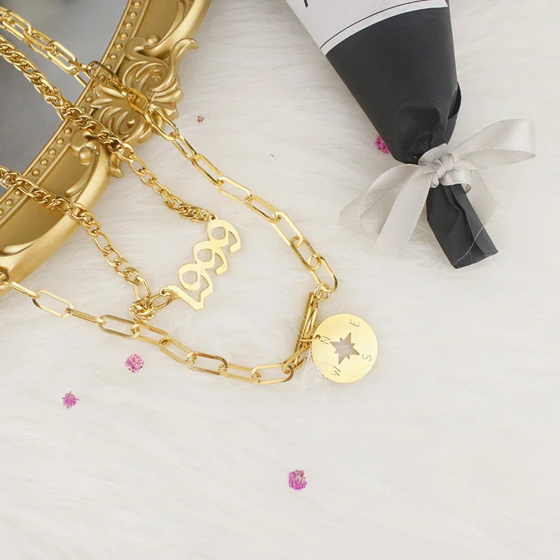 Special Date Year Number Necklacemen and women Golden 1999 1980 to 2019 Stainlesssteel multi-layer necklacecouple jewelry gift
Special Date Year Number Necklacemen and women Golden 1999 1980 to 2019 Stainlesssteel multi-layer necklacecouple jewelry gift