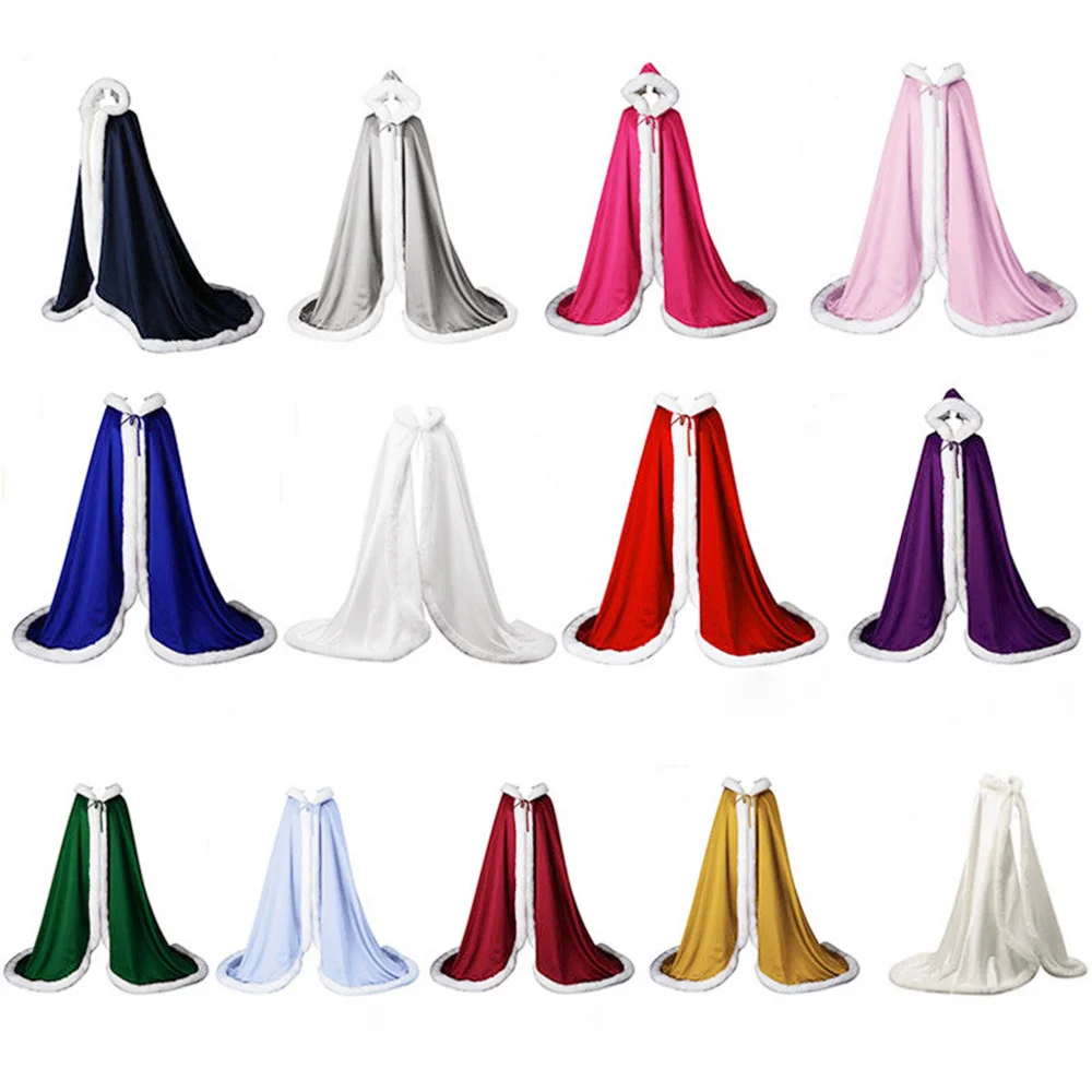 Зимняя Длинная свадебная накидка с капюшоном, свадебная куртка для женщин, свадебная Длинная накидка, атласная отделка из искусственного м...
Зимняя Длинная свадебная накидка с капюшоном, свадебная куртка для женщин, свадебная Длинная накидка, атласная отделка из искусственного м...