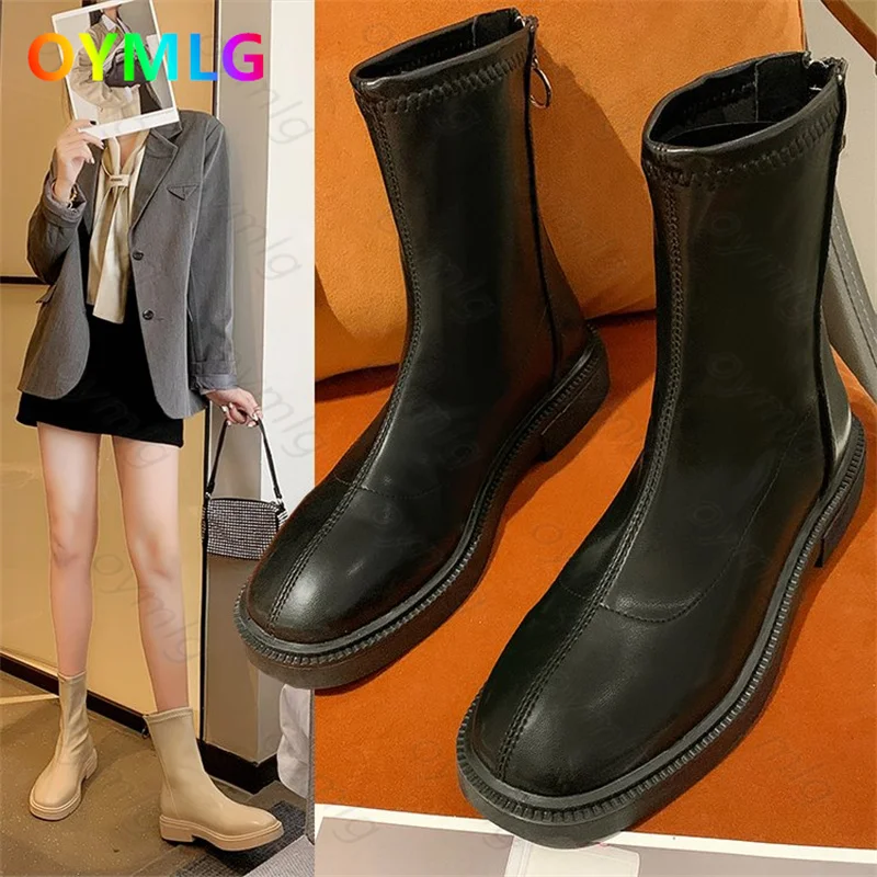 Soft leather thin and thin Martin boots fall 2021 new single line ins net red single boots mid-tube small short boots women
Soft leather thin and thin Martin boots fall 2021 new single line ins net red single boots mid-tube small short boots women