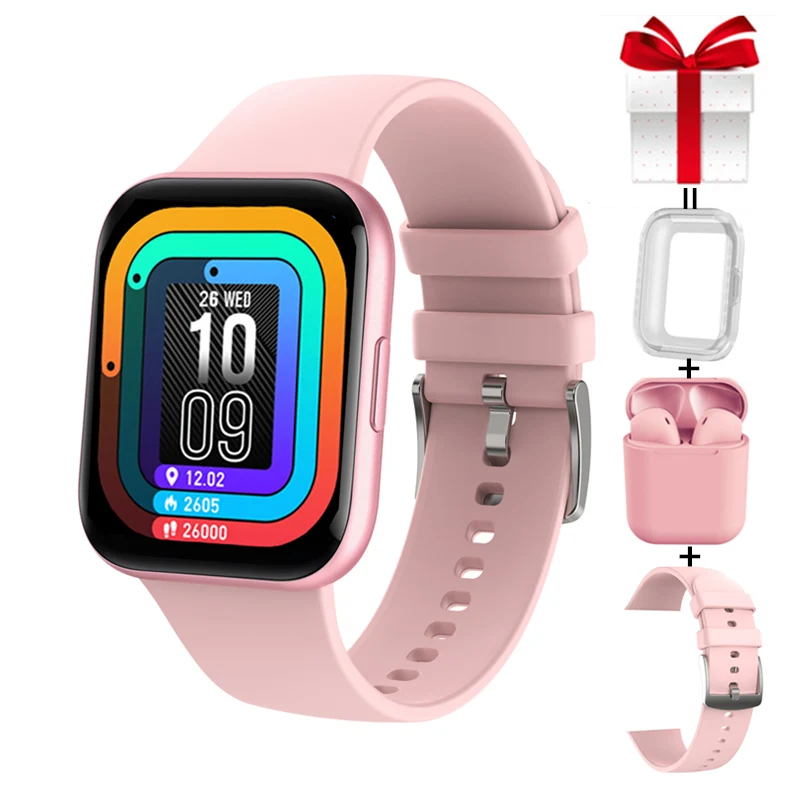 Smart Watch Women Waterproof IP68 Custom Watchface Heart Rate Monitor Blood Pressure Multi-Sports Mode Smartwatch VS P8 SE Plus
Smart Watch Women Waterproof IP68 Custom Watchface Heart Rate Monitor Blood Pressure Multi-Sports Mode Smartwatch VS P8 SE Plus