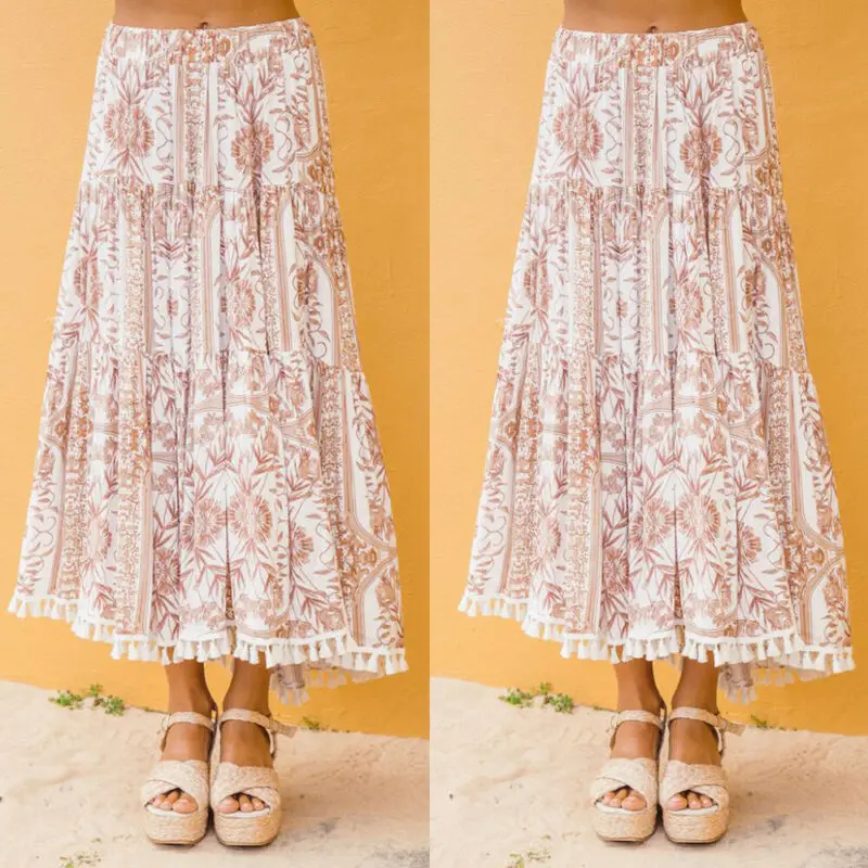 Womail Women skirt Summer Ladies Vintage Coral Print High Waist Skater Skirt Long Maxi Skirt Casual Daily 2020 New Autumn
Womail Women skirt Summer Ladies Vintage Coral Print High Waist Skater Skirt Long Maxi Skirt Casual Daily 2020 New Autumn