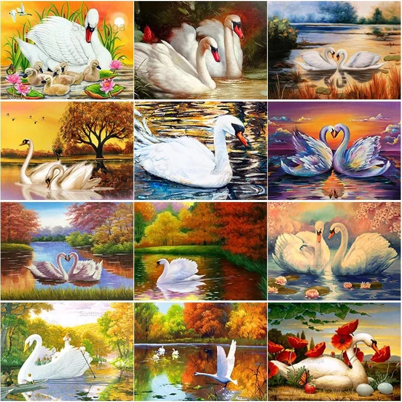 Sontonga 5D Diy Diamond Painting Swan Lake Diamond Embroidery Animal Cross Stitch Full Square Round Drill Home Decor Manual Art
Sontonga 5D Diy Diamond Painting Swan Lake Diamond Embroidery Animal Cross Stitch Full Square Round Drill Home Decor Manual Art