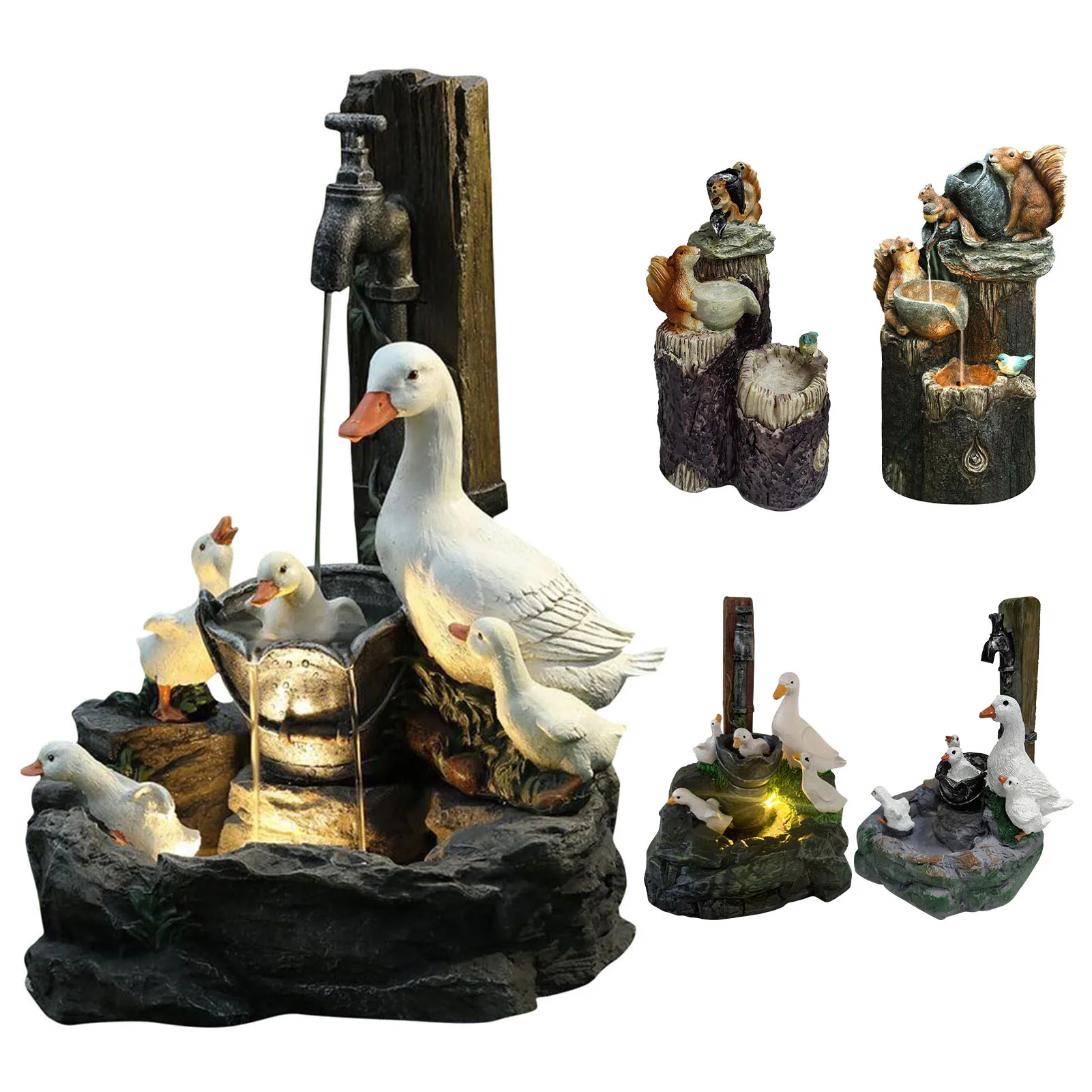 Animal Garden Statue Water Fountain Solar Garden Squirrel Duck Resin Decor Home Garden Craft Decor Delightful
Animal Garden Statue Water Fountain Solar Garden Squirrel Duck Resin Decor Home Garden Craft Decor Delightful