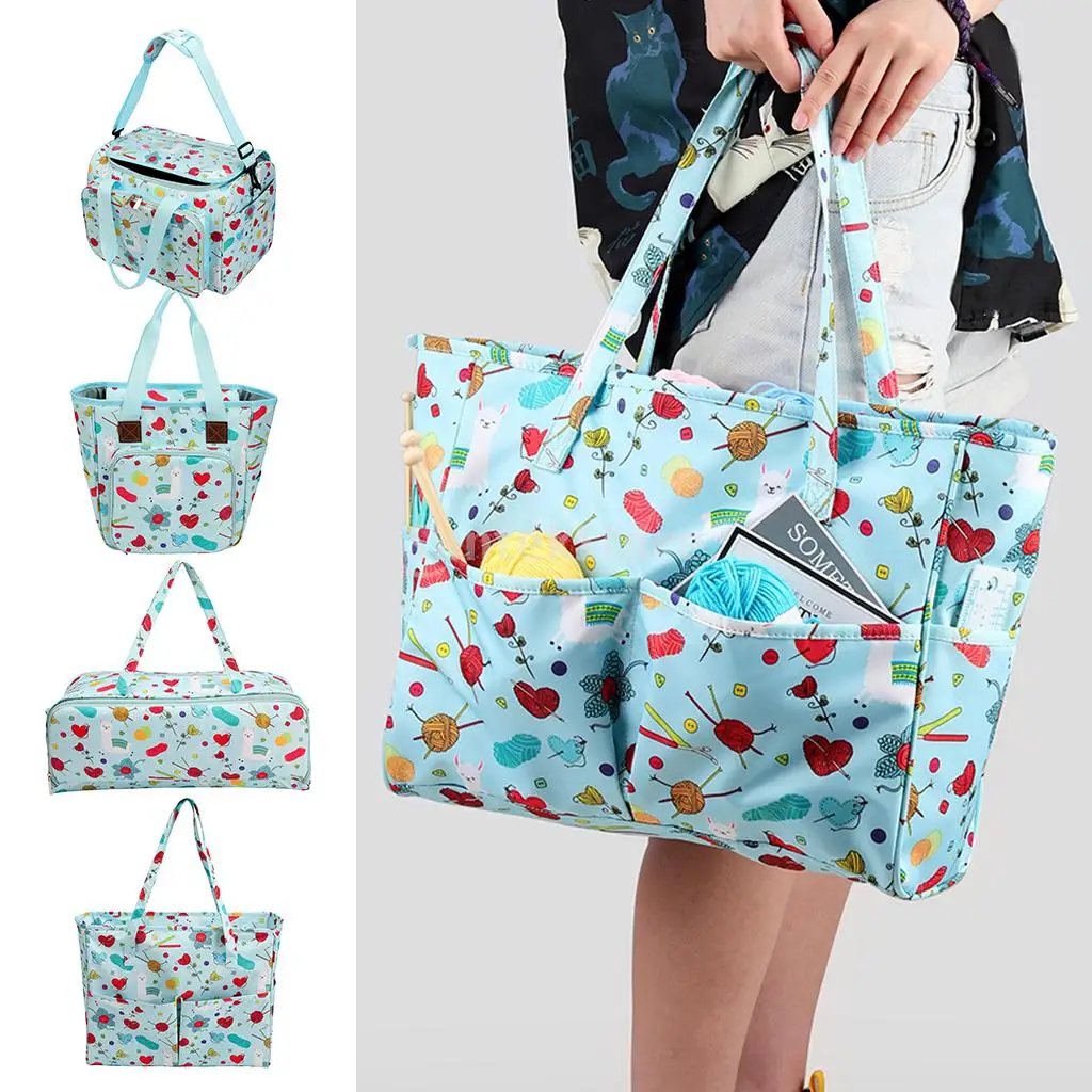 Knitting Bag Lightweight Zipper Crochet Needle Shoulder Bag Box Yarn DIY Sewing Accessories Storage Organizer Crocheting Handbag
Knitting Bag Lightweight Zipper Crochet Needle Shoulder Bag Box Yarn DIY Sewing Accessories Storage Organizer Crocheting Handbag