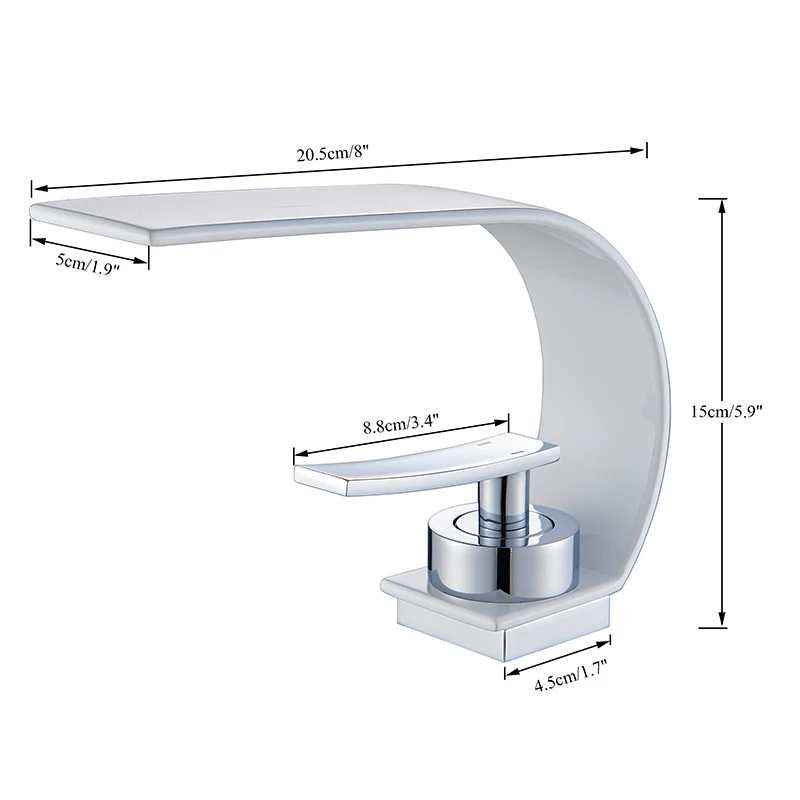 Rozin Basin Faucet Black Chrome Waterfall Spout Bathroom Faucets Creative Deck Mounted Single Handle Hot Cold Water Mixer Tap
Rozin Basin Faucet Black Chrome Waterfall Spout Bathroom Faucets Creative Deck Mounted Single Handle Hot Cold Water Mixer Tap