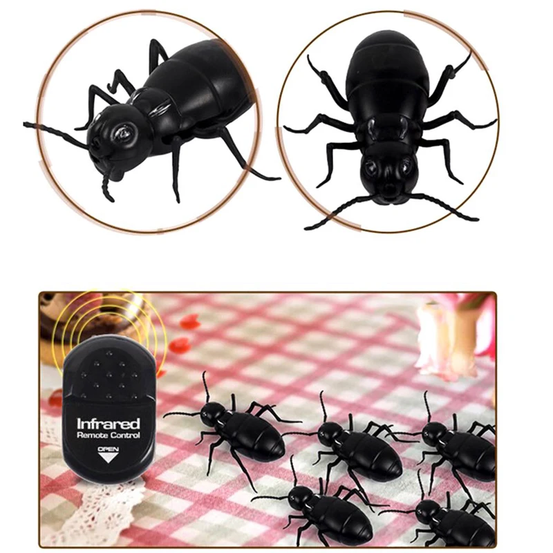 Insect Infrared RC Remote Control Fun Toy for Child Adults Cockroach Beetle Ant Simulation Scary Trick Halloween Christmas Toy
Insect Infrared RC Remote Control Fun Toy for Child Adults Cockroach Beetle Ant Simulation Scary Trick Halloween Christmas Toy