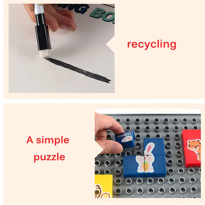 DIY Graffiti Writing Board 2 In 1Science Education Painting Parent-Child Puzzle Large Particle Building Block Puzzle Toy
DIY Graffiti Writing Board 2 In 1Science Education Painting Parent-Child Puzzle Large Particle Building Block Puzzle Toy