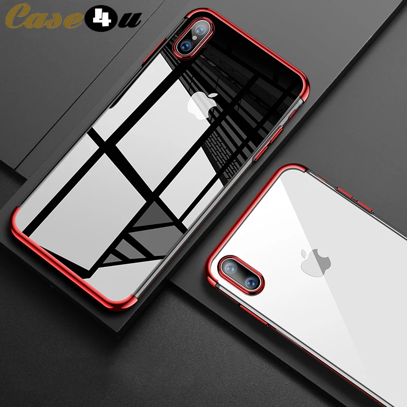 Luxury Soft TPU Silicone Rubber Case For iPhone 10 X XS MAX XR 8 8Plus 7 7Plus 6 6s Plus Transparent Plating Shining Cover coque
Luxury Soft TPU Silicone Rubber Case For iPhone 10 X XS MAX XR 8 8Plus 7 7Plus 6 6s Plus Transparent Plating Shining Cover coque