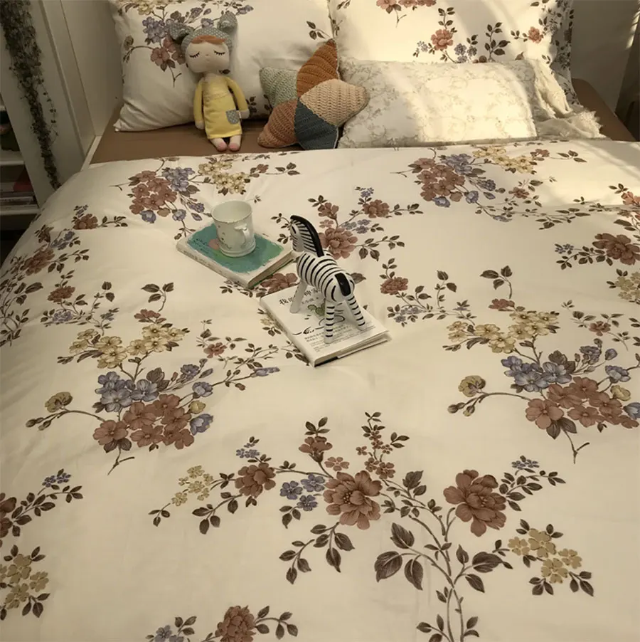 Pastoral flower bedding set adult girl,vintage brown cotton twin full queen king home textile flat sheet pillow case duvet cover
Pastoral flower bedding set adult girl,vintage brown cotton twin full queen king home textile flat sheet pillow case duvet cover