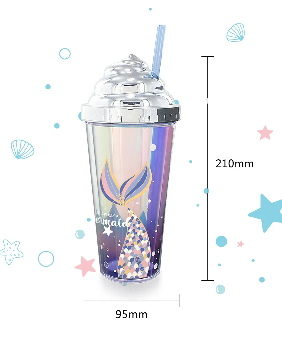 Electroplated Glitter Water Cup Creative Straw Mermaid Plastic Cup Gift Home Office Double Layer Heat Cold Insulation
Electroplated Glitter Water Cup Creative Straw Mermaid Plastic Cup Gift Home Office Double Layer Heat Cold Insulation