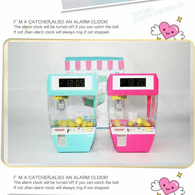 Alarm Clock Coin Operated Toy Machine Mini Doll Machine Machine CATCHER Toy Christmas Gift Halloween Crane Claw Machine
Alarm Clock Coin Operated Toy Machine Mini Doll Machine Machine CATCHER Toy Christmas Gift Halloween Crane Claw Machine