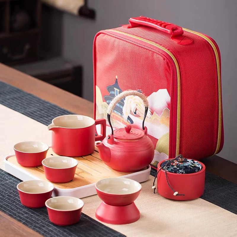 Portable Travel Kungfu Tea Set Exquisite Gift Home Outdoor Chinese Ceramic Teapot Teacup
Portable Travel Kungfu Tea Set Exquisite Gift Home Outdoor Chinese Ceramic Teapot Teacup
