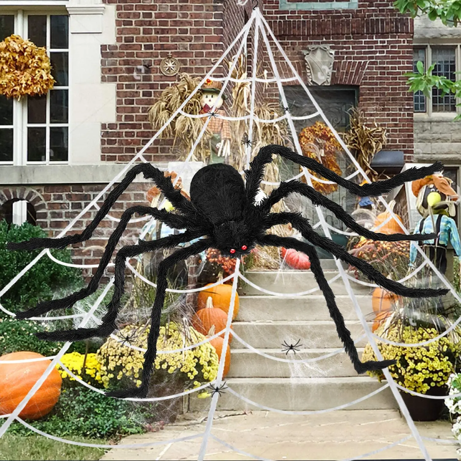 Halloween Decorations with Spider Web, 60" Giant Spider, Halloween Outdoor Scary Decorations Yard Home Parties Home Decor
Halloween Decorations with Spider Web, 60" Giant Spider, Halloween Outdoor Scary Decorations Yard Home Parties Home Decor