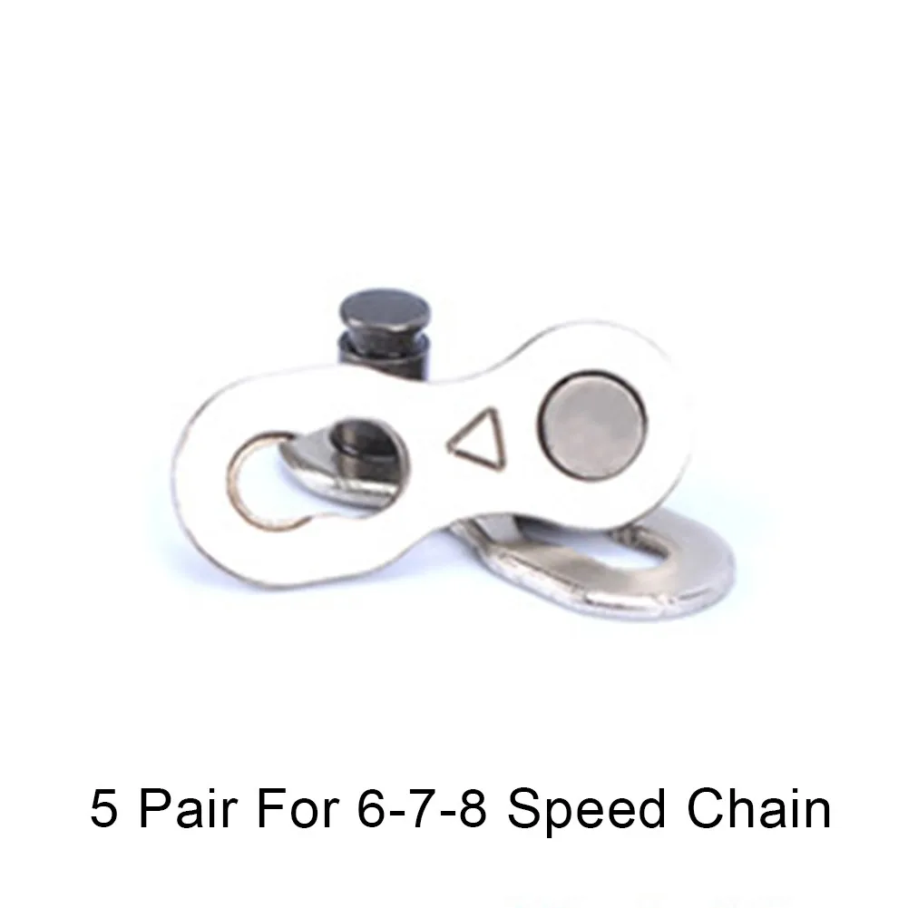 5pair Mountain Road Bike Chain Buckle Quick Link Connector 6/7/8/9/10/11 Speed Lock Power Chain Quick Release Buckle Chain Tool
5pair Mountain Road Bike Chain Buckle Quick Link Connector 6/7/8/9/10/11 Speed Lock Power Chain Quick Release Buckle Chain Tool