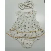 Baby Floral Print Clothes Set, Girls Sleeveless Ruffle Hem O-neck Romper + Bow-knot Headband 
Baby Floral Print Clothes Set, Girls Sleeveless Ruffle Hem O-neck Romper + Bow-knot Headband