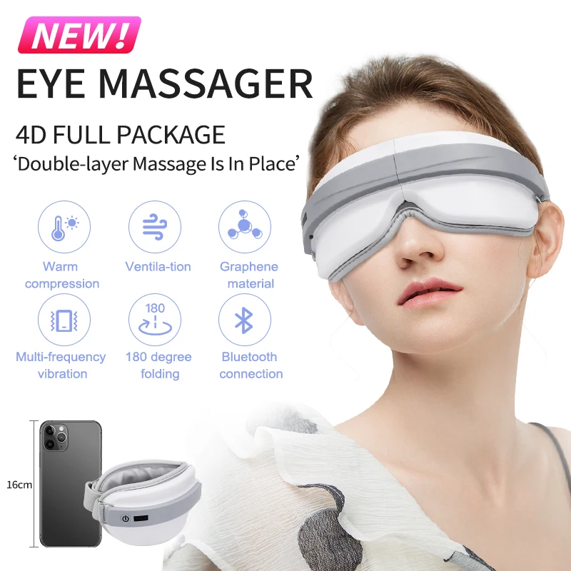 Модный массажер для глаз 4D, умная подушка безопасности, вибрационный инструмент для ухода, горячий компресс, Bluetooth массаж глаз
Модный массажер для глаз 4D, умная подушка безопасности, вибрационный инструмент для ухода, горячий компресс, Bluetooth массаж глаз