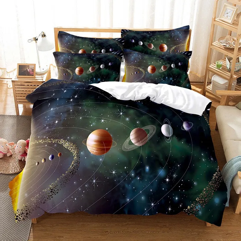 Color Planet Bedding Set Duvet Cover Set 3d Bedding Digital Printing Bed Linen Queen Size Bedding Set Fashion Design
Color Planet Bedding Set Duvet Cover Set 3d Bedding Digital Printing Bed Linen Queen Size Bedding Set Fashion Design