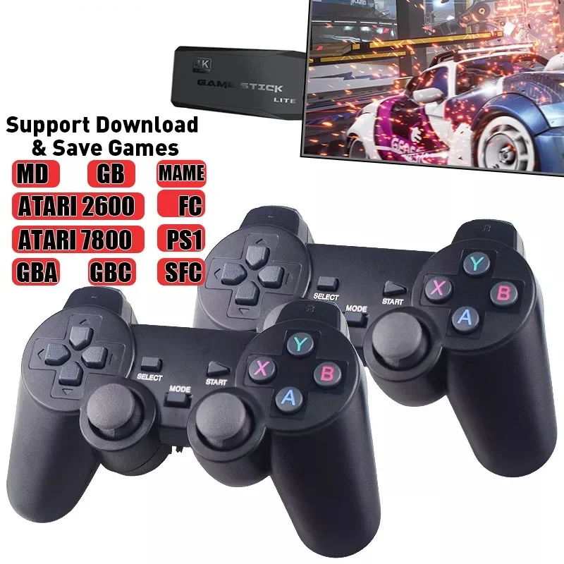 Y3 Lite 10000 Games 4K Game Stick TV Video Game Console Wireless Controller for PS1/SNES/SEGA 9 Emulator Retro Console
Y3 Lite 10000 Games 4K Game Stick TV Video Game Console Wireless Controller for PS1/SNES/SEGA 9 Emulator Retro Console