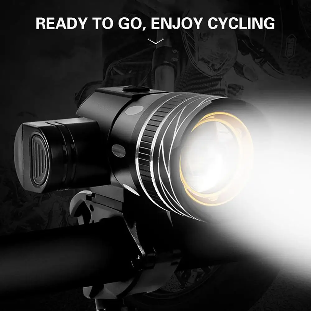 Flashlight For Bicycle T6 Zoom LED Headlight USB Charge Bike Front Light Set Taillight Waterproof Bike Accessorys
Flashlight For Bicycle T6 Zoom LED Headlight USB Charge Bike Front Light Set Taillight Waterproof Bike Accessorys