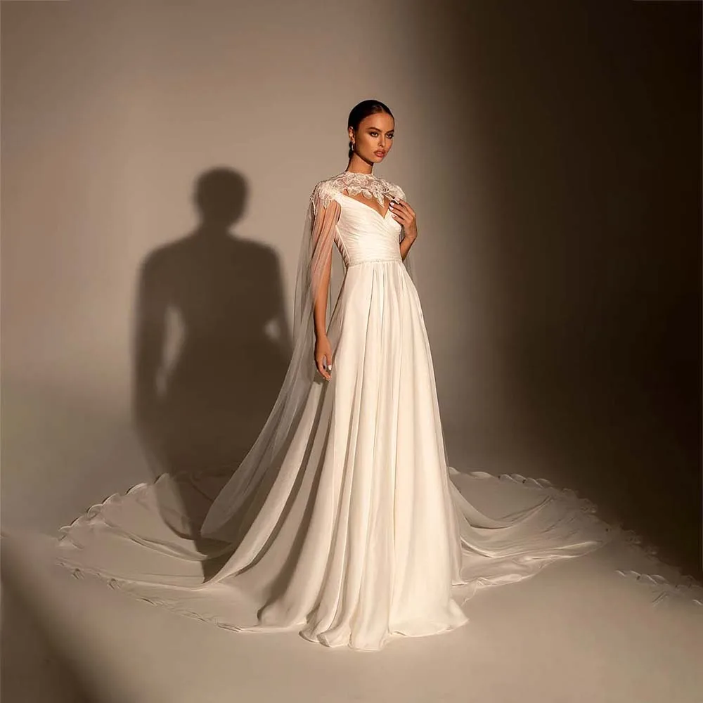 UETEEY Boho Beach Wedding Dresses High Neck Lace Appliqued Sweep Train Plus Size Bohemian Buttons Back Wedding Gowns 2022
UETEEY Boho Beach Wedding Dresses High Neck Lace Appliqued Sweep Train Plus Size Bohemian Buttons Back Wedding Gowns 2022