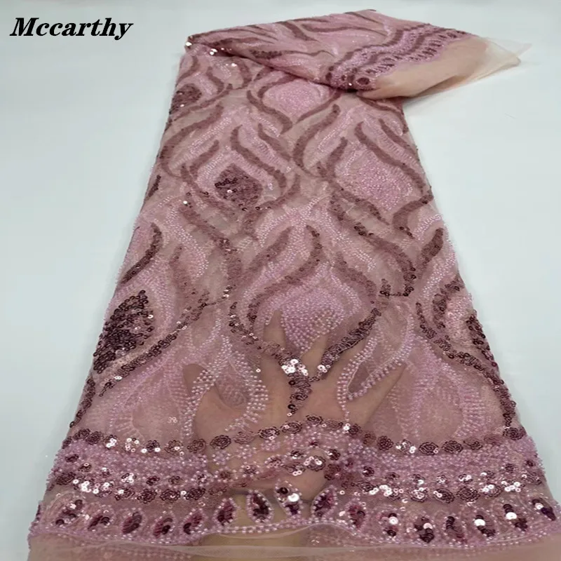 Mccarthy Hot Sale Beaded Lace Fabric 2021 High Quality African Lace Fabric with Sequins and beads for Nigerian Evening Dresses
Mccarthy Hot Sale Beaded Lace Fabric 2021 High Quality African Lace Fabric with Sequins and beads for Nigerian Evening Dresses