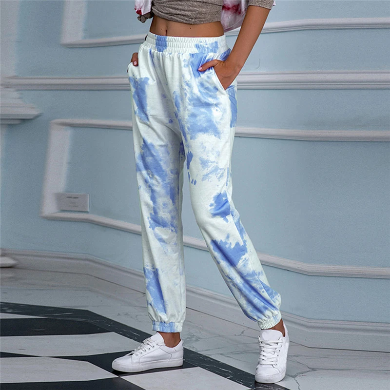 Fashion Joggers Women Elastic Waist Tie-dye Print Casual Harem Pants Trousers Long Pants Mid Waist Harem Pants Comfortable
Fashion Joggers Women Elastic Waist Tie-dye Print Casual Harem Pants Trousers Long Pants Mid Waist Harem Pants Comfortable