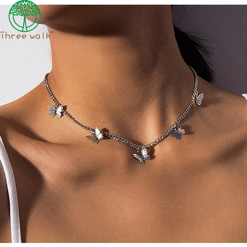 Gold Chain Butterfly Pendant Choker Necklace Women Statement Collares Bohemian Beach Jewelry Gift Collier Cheap
Gold Chain Butterfly Pendant Choker Necklace Women Statement Collares Bohemian Beach Jewelry Gift Collier Cheap